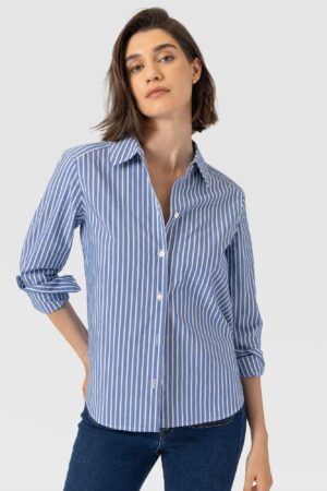 Anneliese Shirt - Blue Stripe