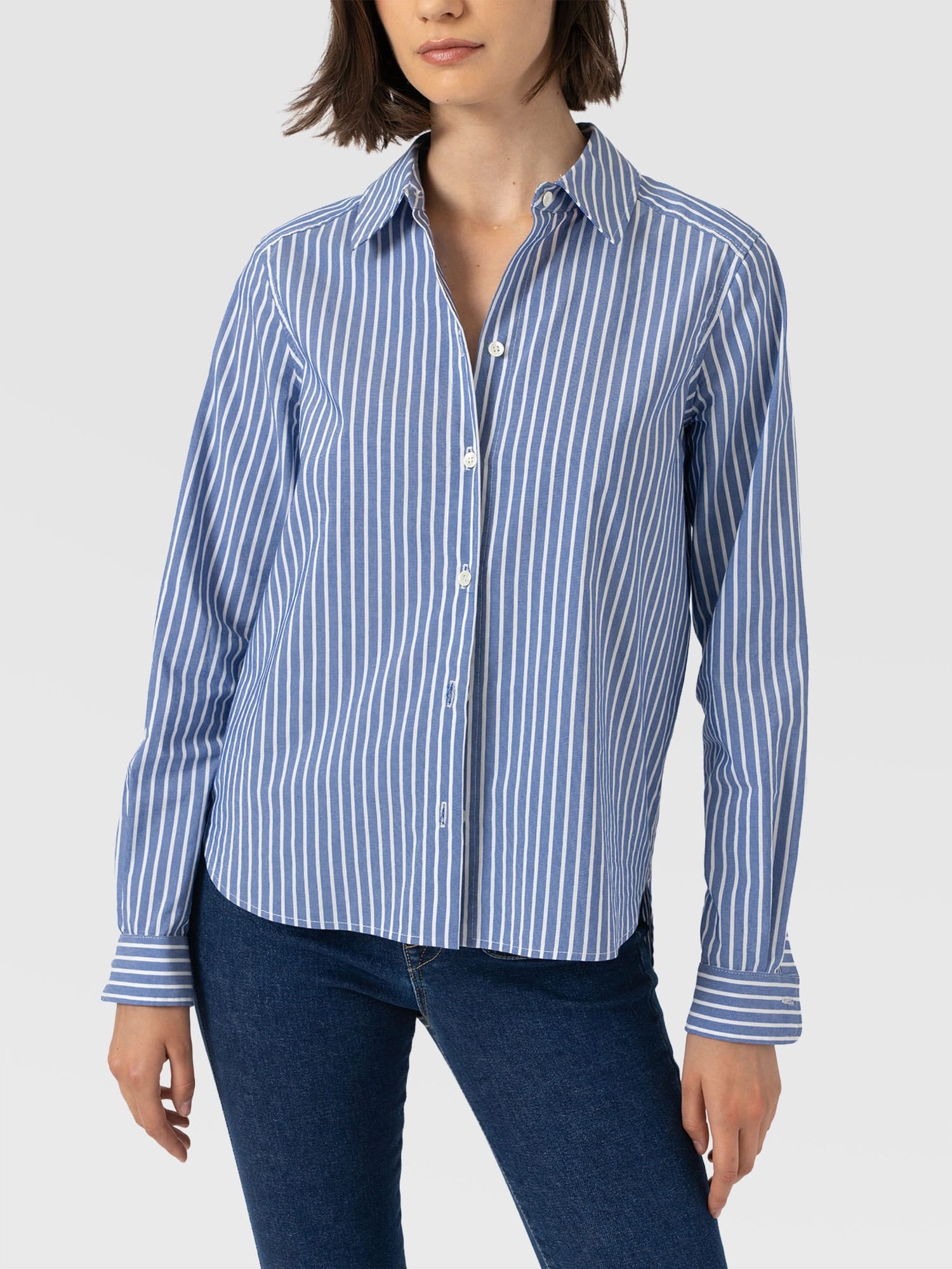 Anneliese Shirt - Blue Stripe - Image 3