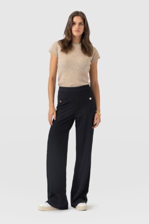 Averie Wide Leg Pant - Navy
