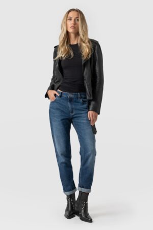 Boyfriend Jeans - Mid Blue