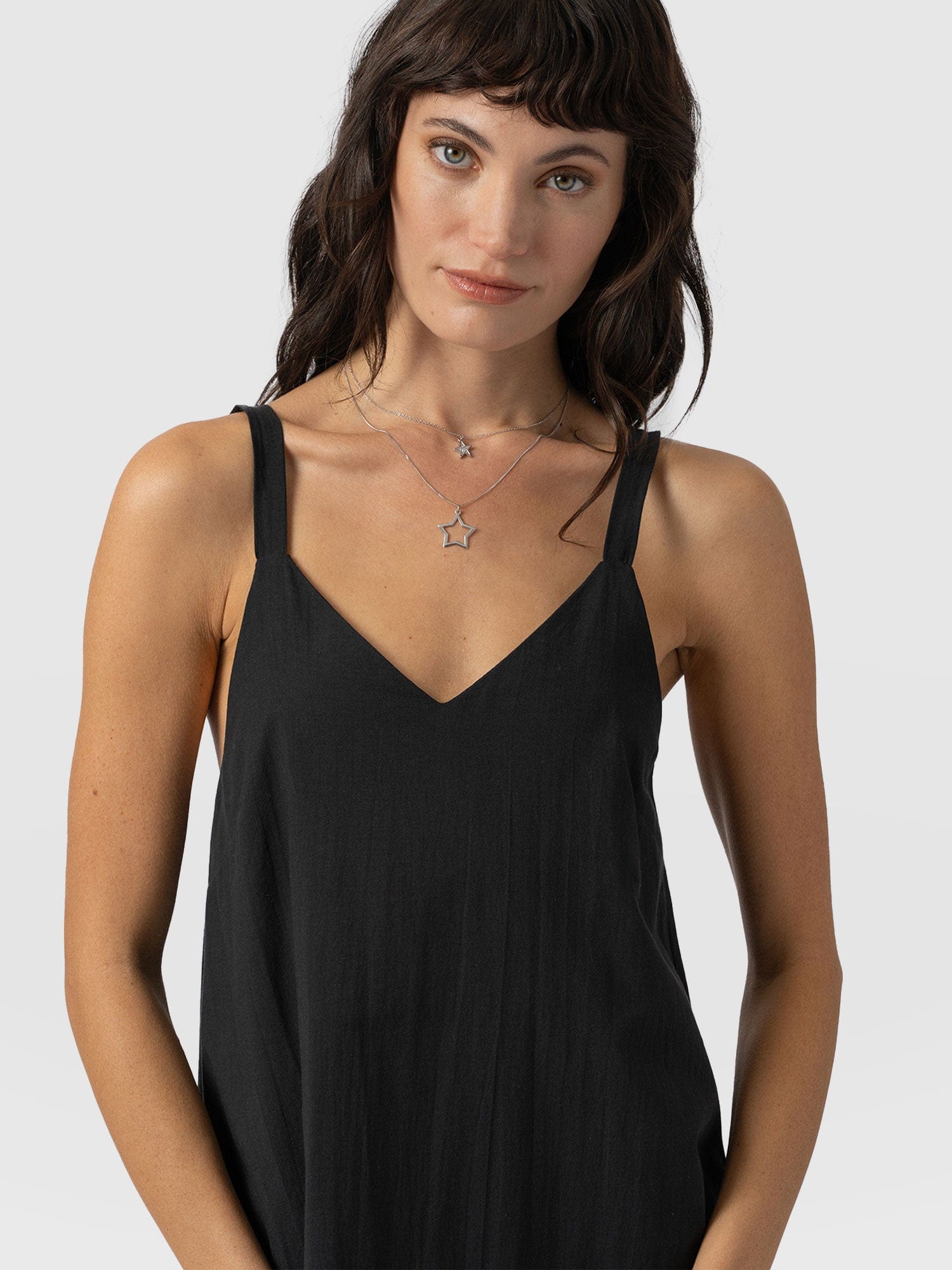 Candice A-Line Dress - Black - Image 3