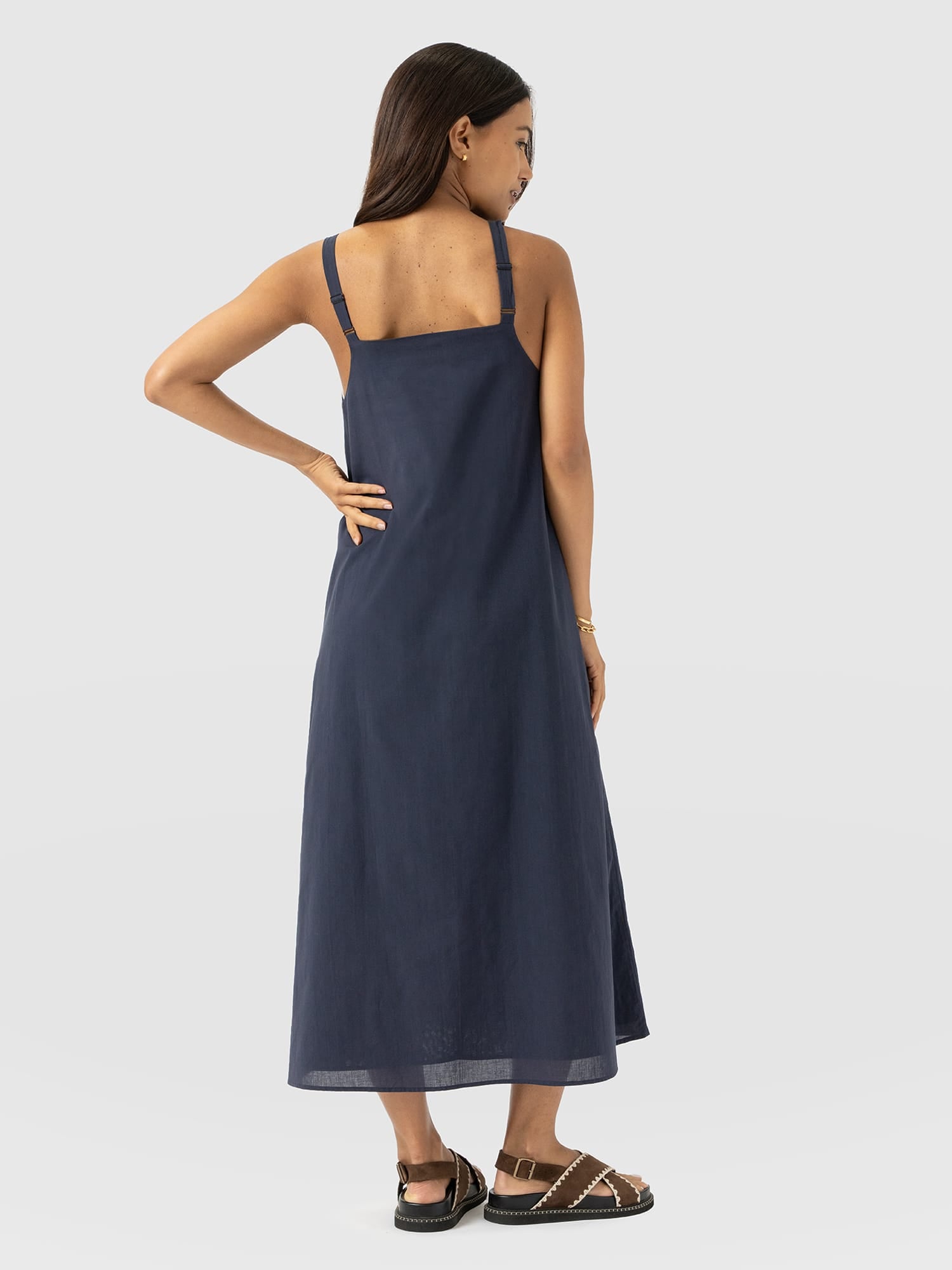 Candice A - Line Dress - Navy - Image 6