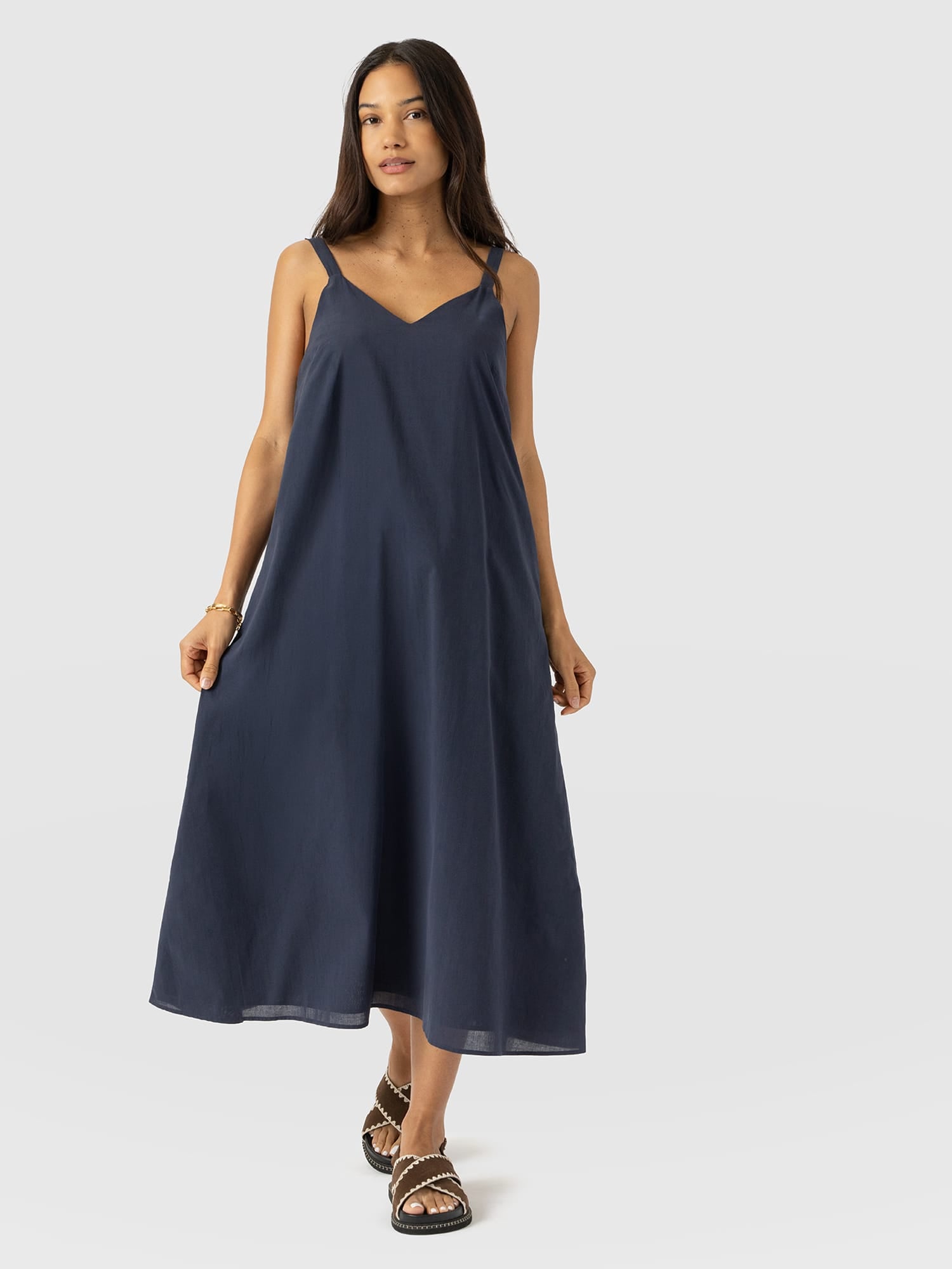 Candice A - Line Dress - Navy - Image 3
