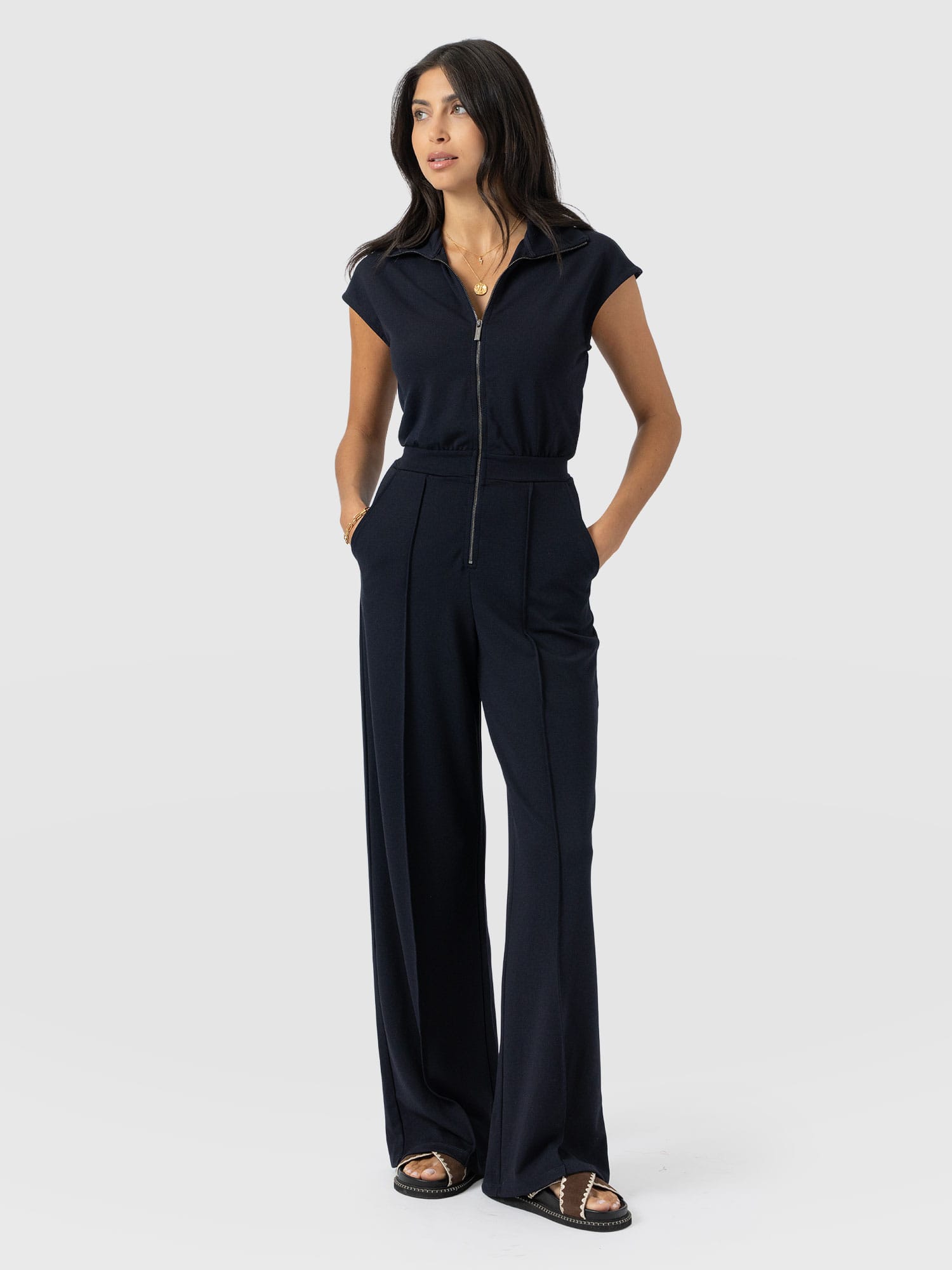 Keller Jumpsuit - Navy - Image 2